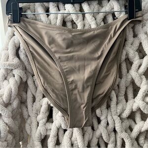 SKIMS RECYCLED SWIM MID COVERAGE BOTTOM NWT - DESERT